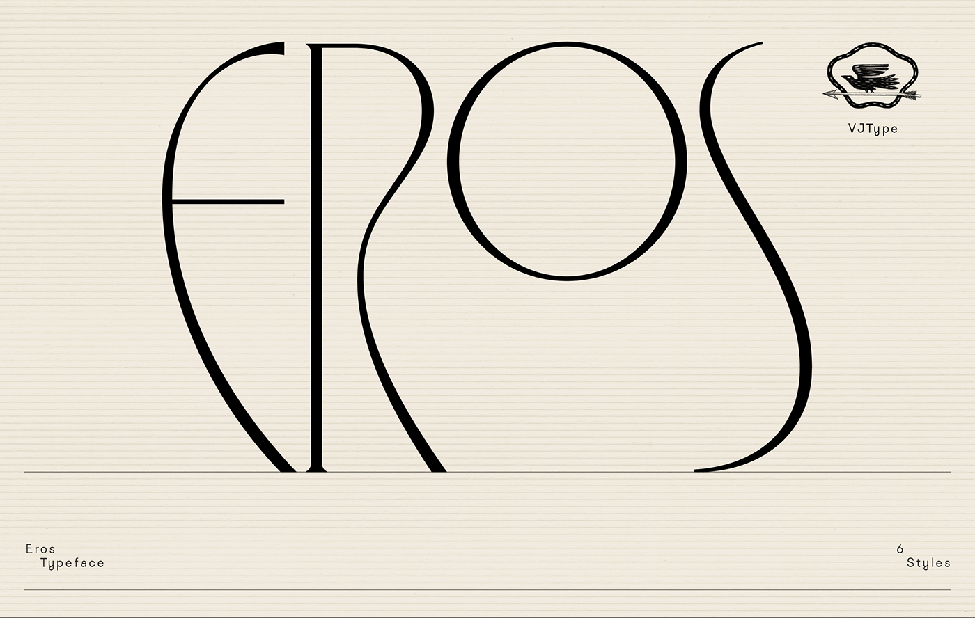 bird eros font fonts graphic design  ILLUSTRATION  typography   Violaine & Jeremy vj type vj-type