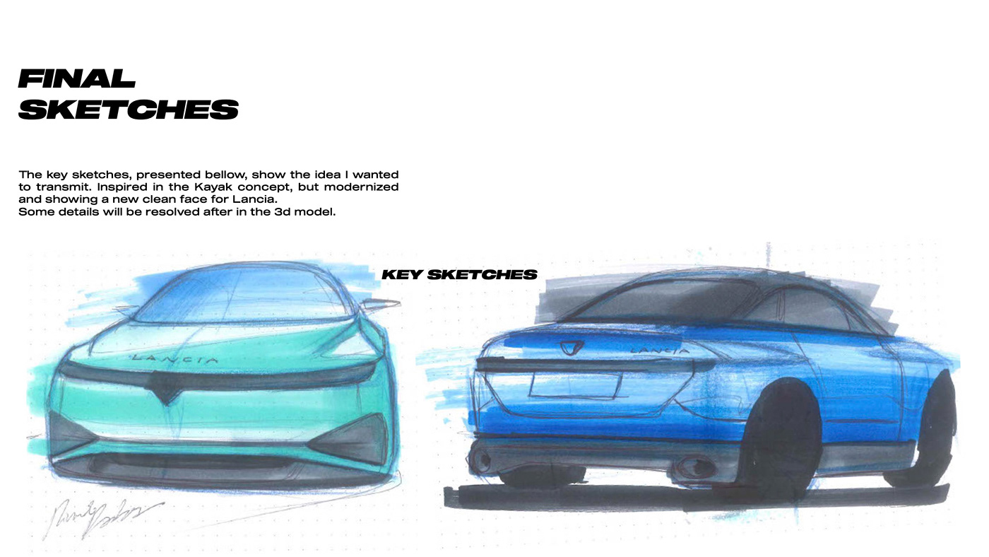 sketch Automotive design cardesign Lancia transportationdesign vehicledesign concept artwork automotiveinterior