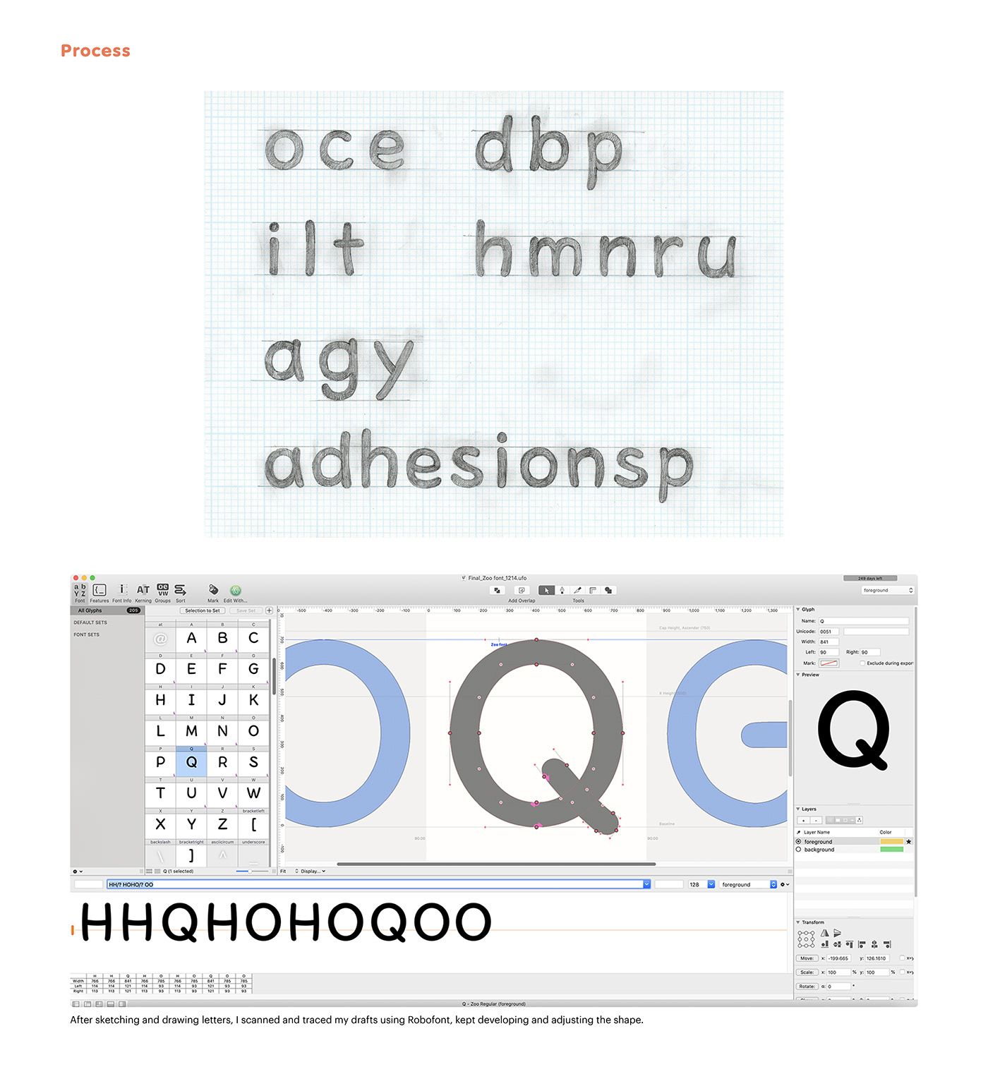 font font design graphic design  ILLUSTRATION  MICA GD MICA GD MFA type design Typeface typeface design typography  