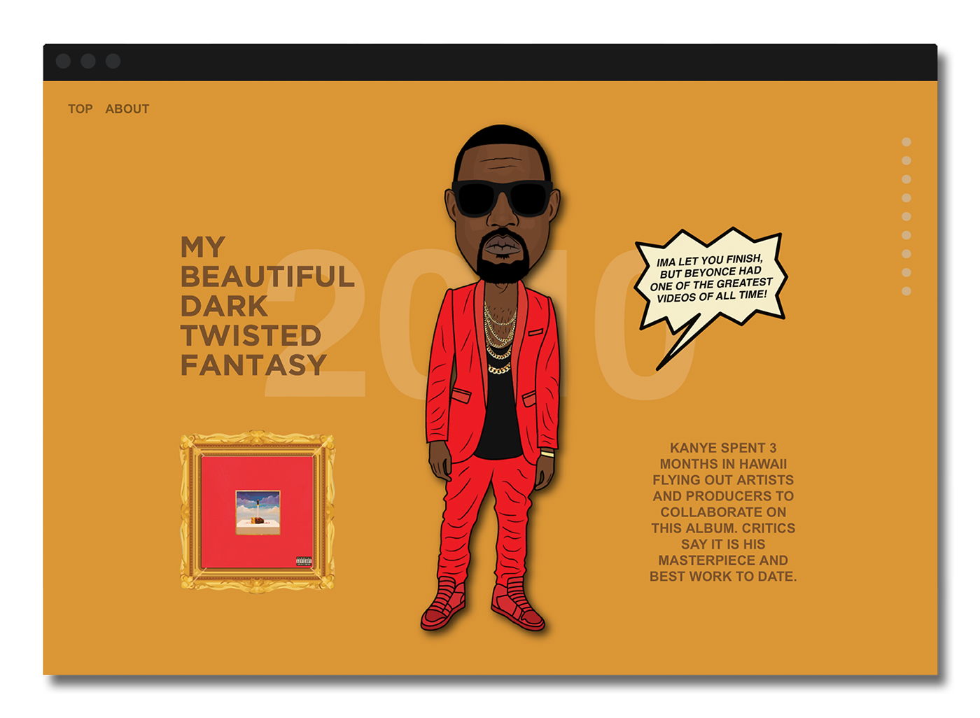 Kanye West Life of Pablo kanye ILLUSTRATION  Web Design  parallax yeezy adidas cartoon Fashion 