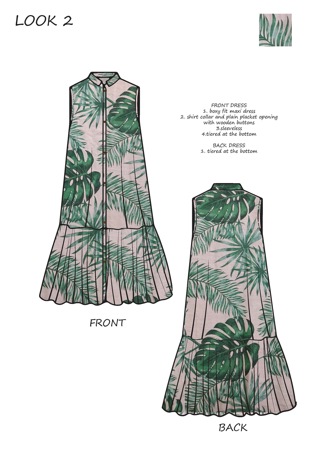 Digital Flats digital illustration summer garment Tropical