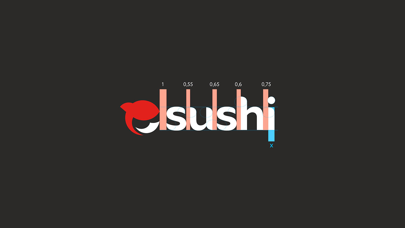Food  identity Logo Design Logotype mark package Packaging packaging design Sushi visual