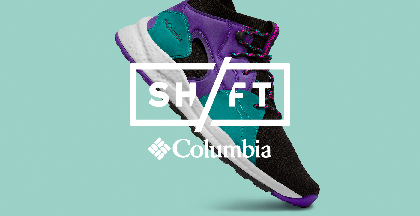 branding  columbia outdoors photoshoot shoes
