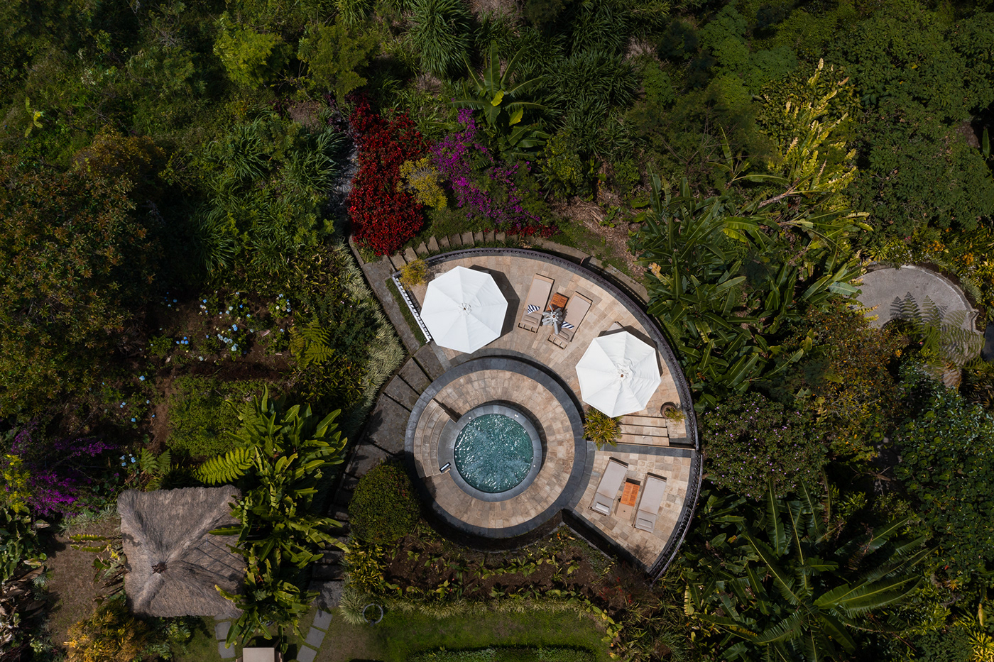 Aerial bali Drone photography green indonesia jungle Landscape roofs Travel architecture