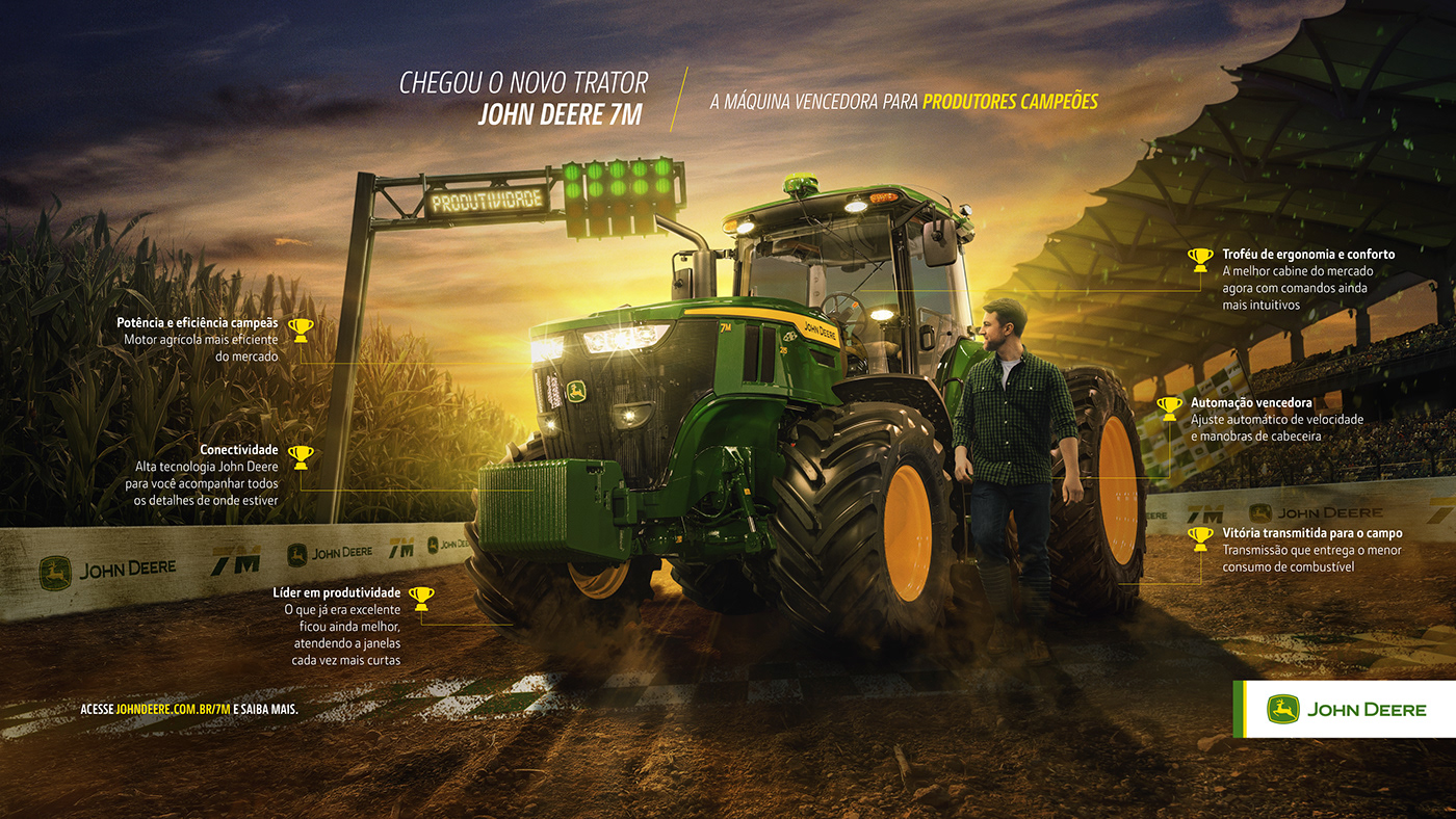 key visual art direction  Advertising  Photo Manipulation  Creative Retouching Matte Painting Digital Art  agriculture Agro Tractor