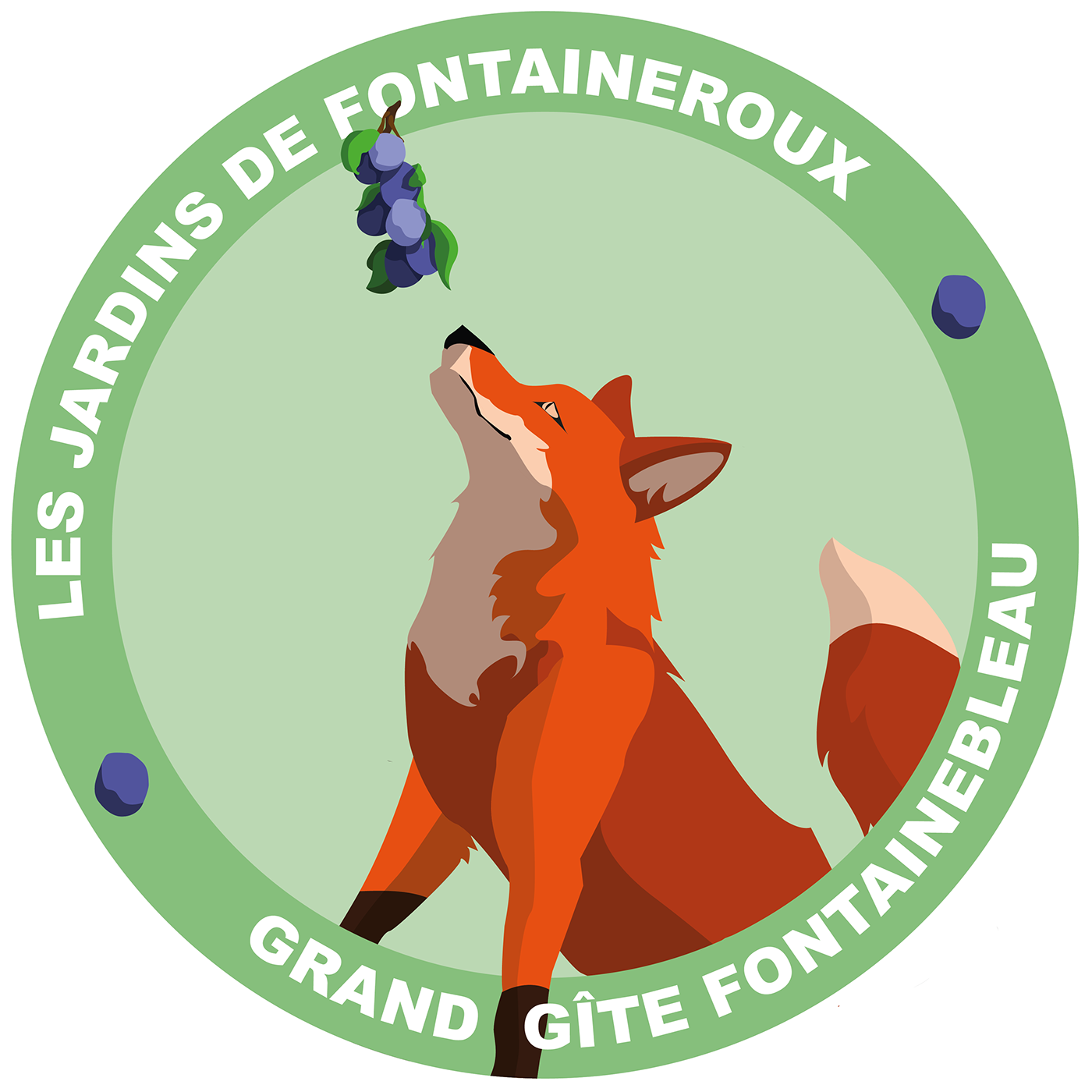 animation  FOX Fox Logo frame by frame garden ILLUSTRATION  jardins logo prunes renard