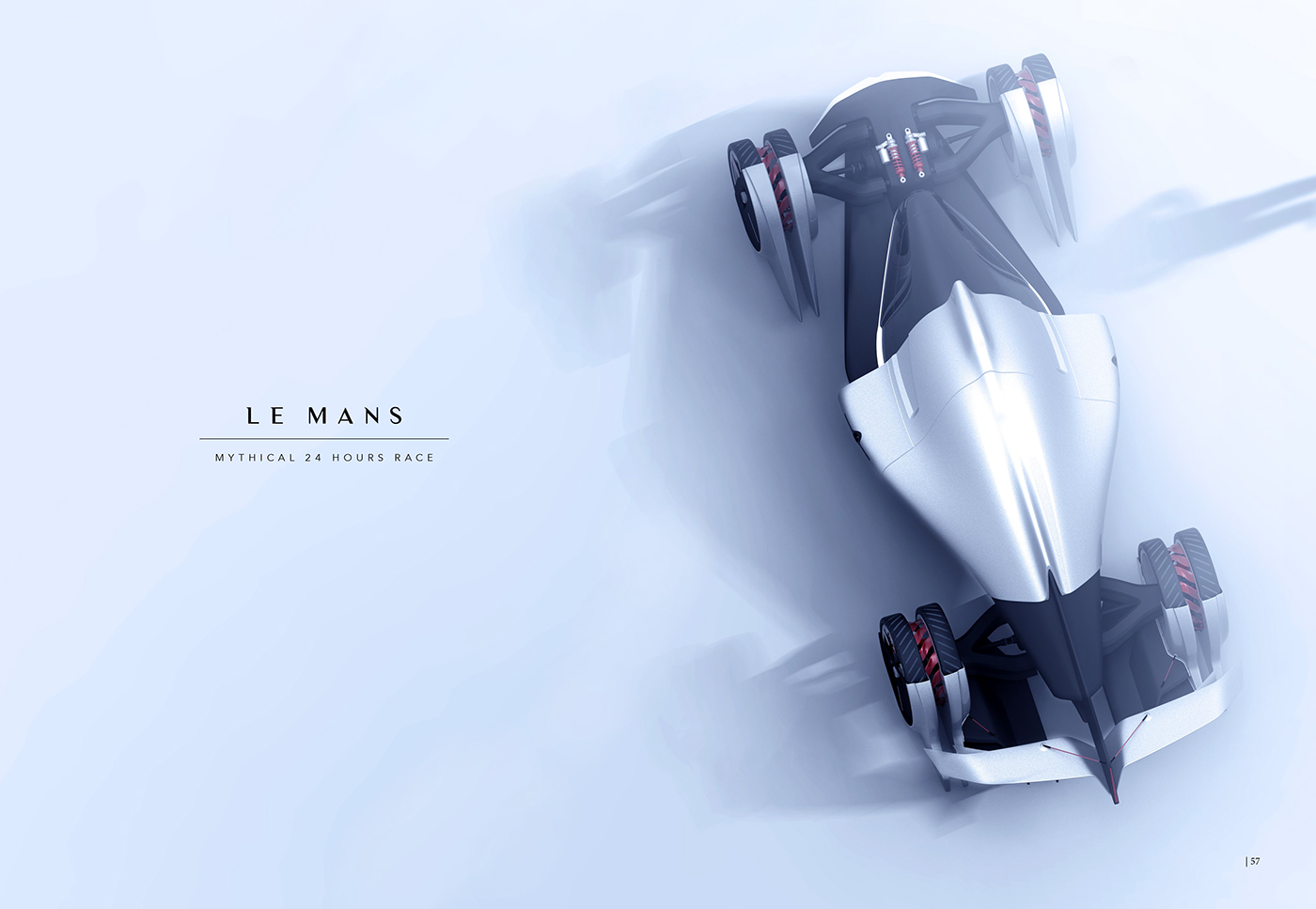 LeMans automotive   Racing race portfolio Renders tesla automotitive design car