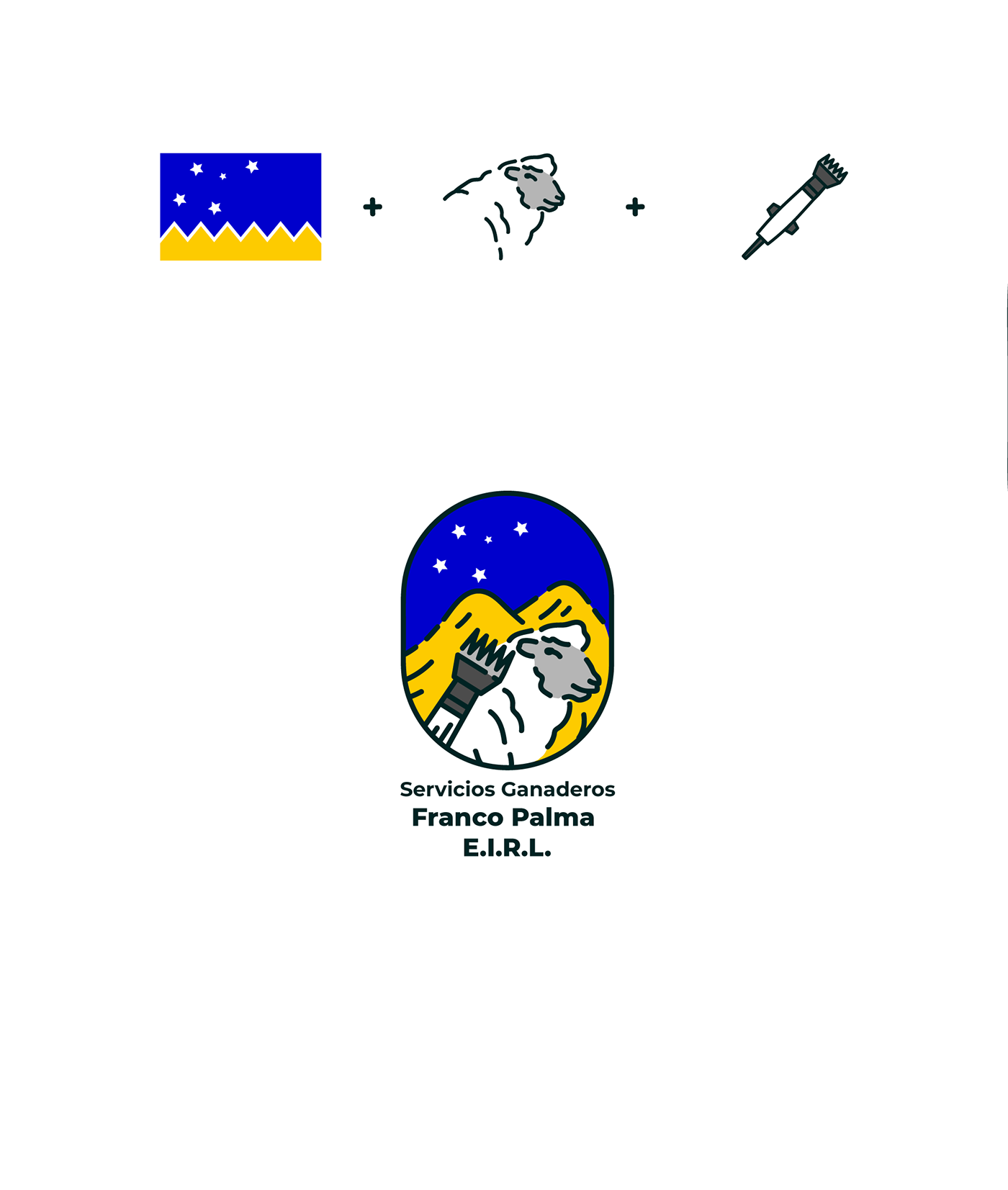 artwork chile logo Logotipo magallanes oveja sheep