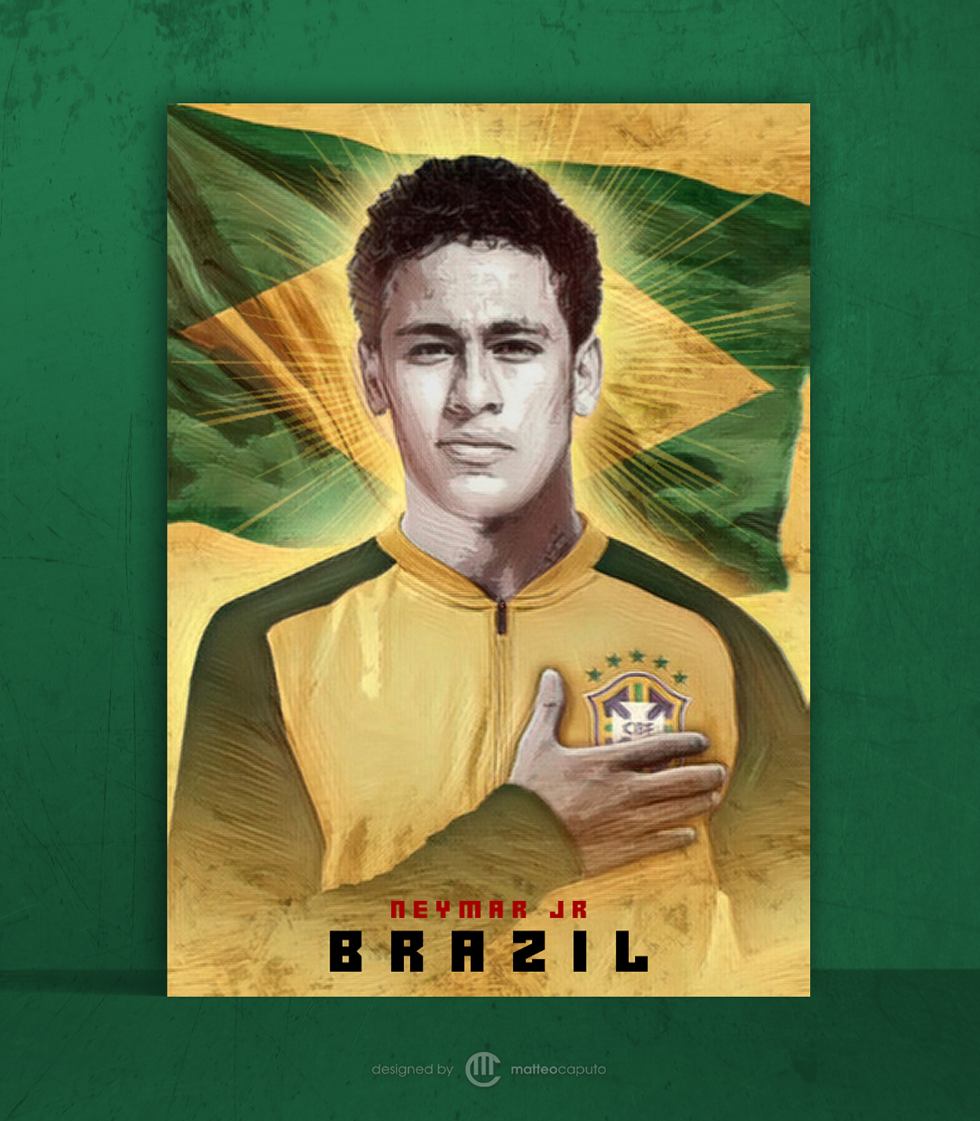 FIFA World Cup poster ILLUSTRATION  football design