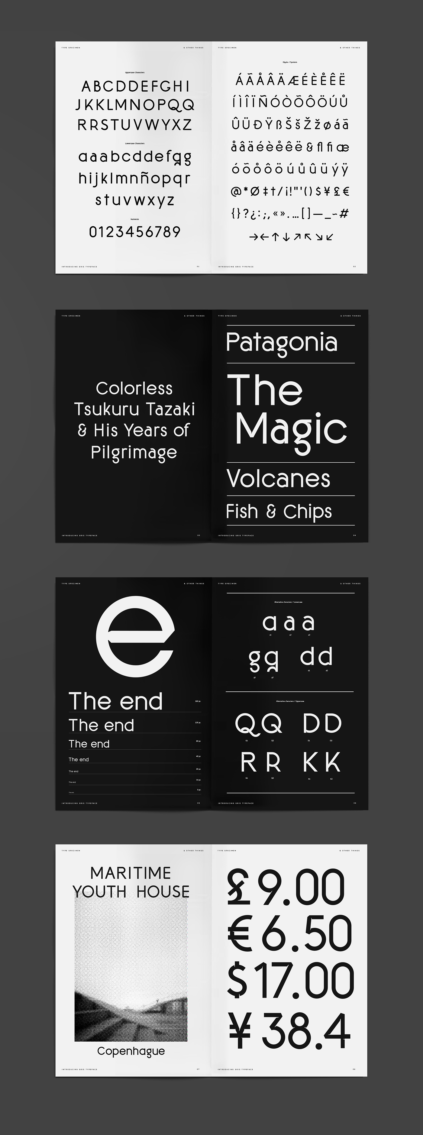 editorial type font specimen typography   poster design Typeface branding 