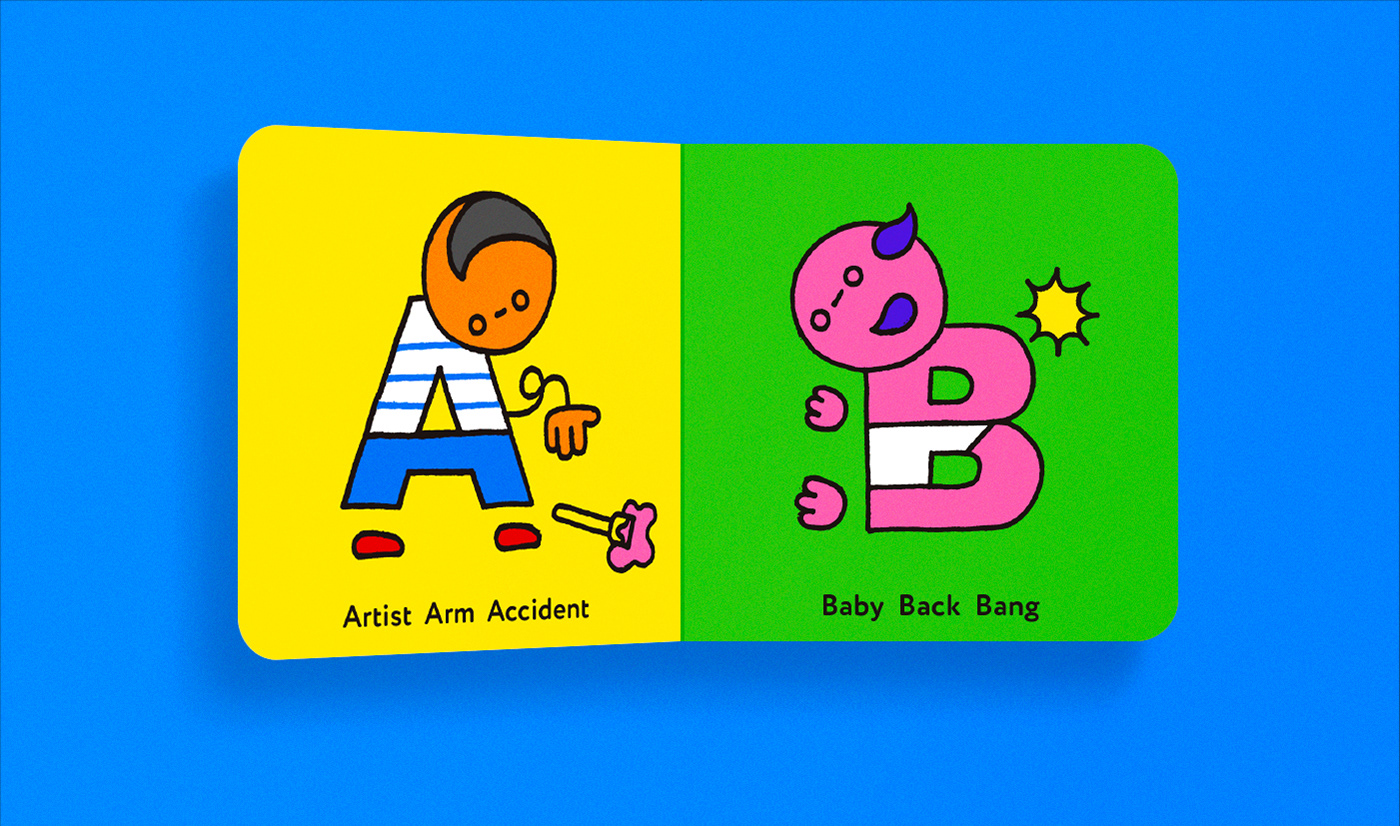 pictures book ILLUSTRATION  kids book alphabet ABC font Character children's book