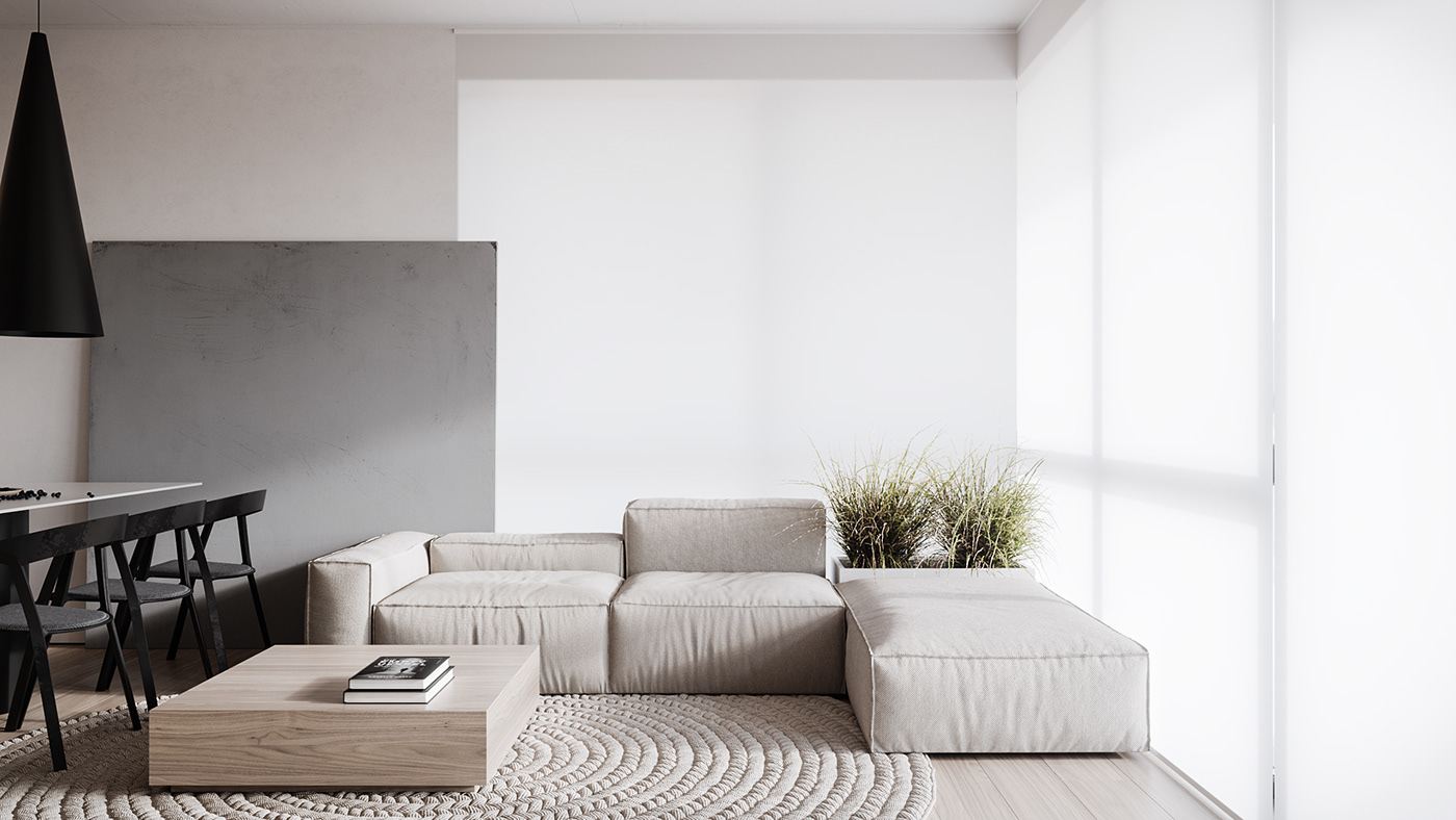 Interior design apartment hilight corona Render 3dsmax