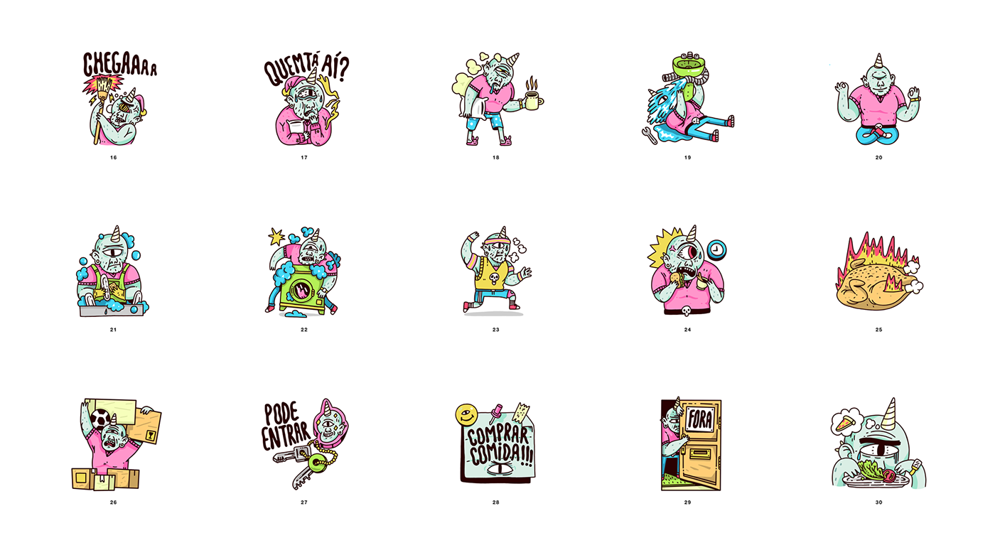 ILLUSTRATION  graphic design  art direction  Character design  stickers google allo app