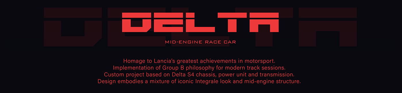 automotive   CGI Delta full3d groupb Lancia Racing UE4