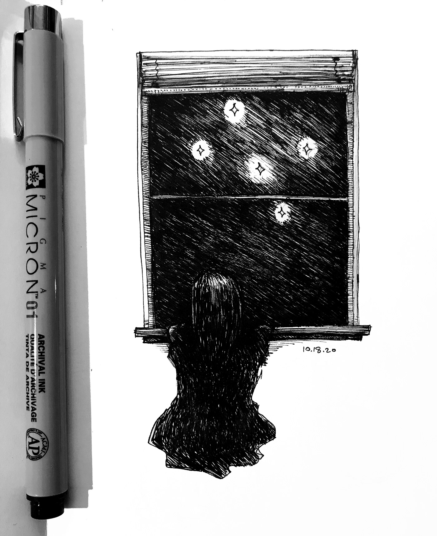 copicmarker crosshatching Drawing  ink inktober micron pen sketchbook