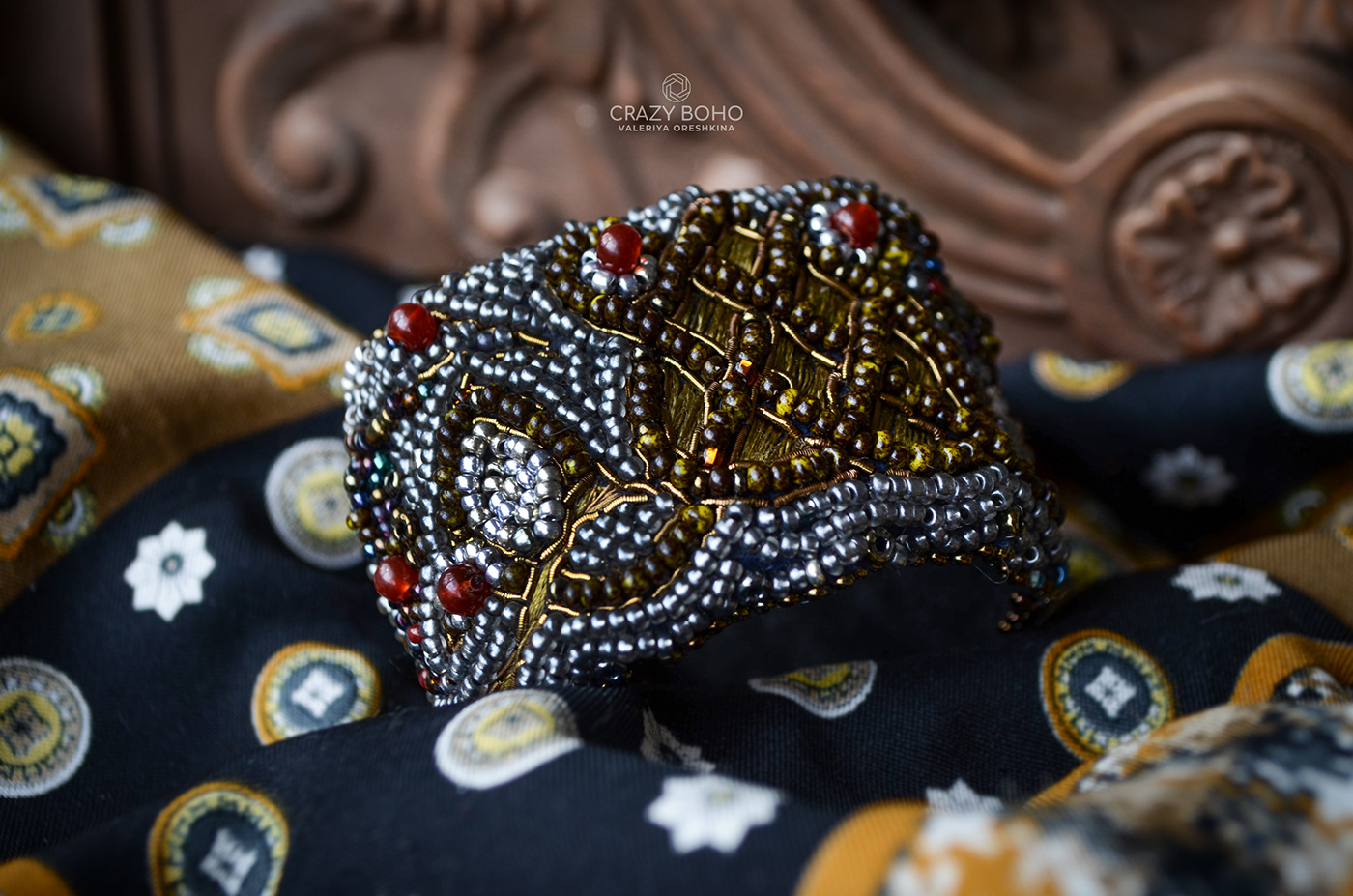 beads boho braslet Embroidery Jeweler украшение