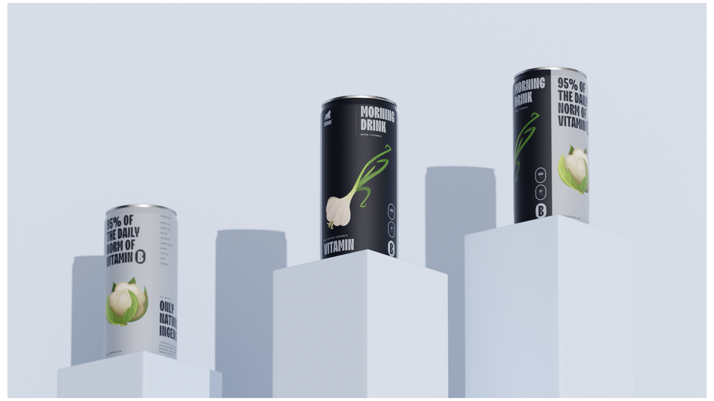 3D drink energy Food  minimal package Packaging vegan water vegetable