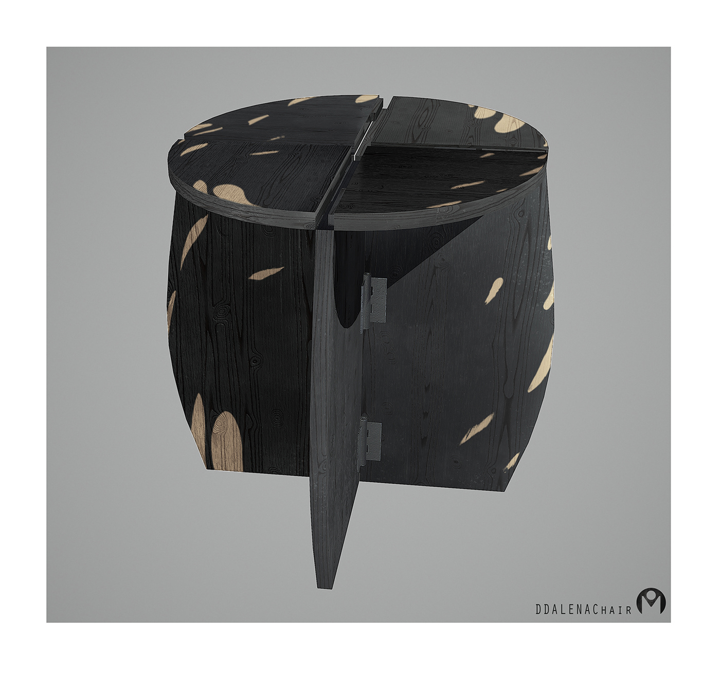 chair chair design 3D product concept blackchair