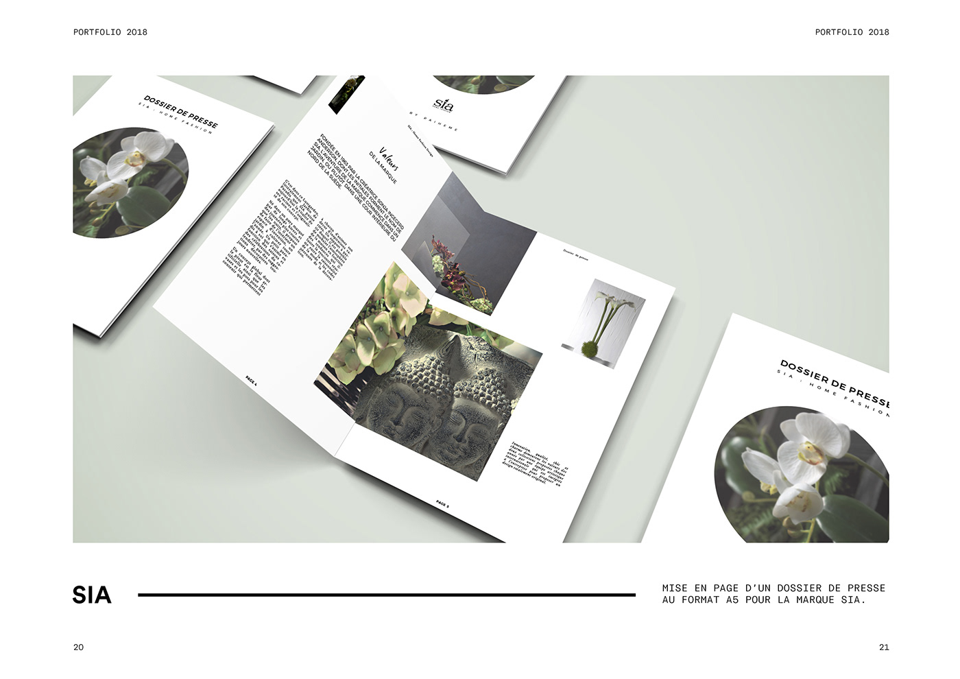 portfolio paiheme Layout design InDesign template download Japanese Graphic Design studio minimalist