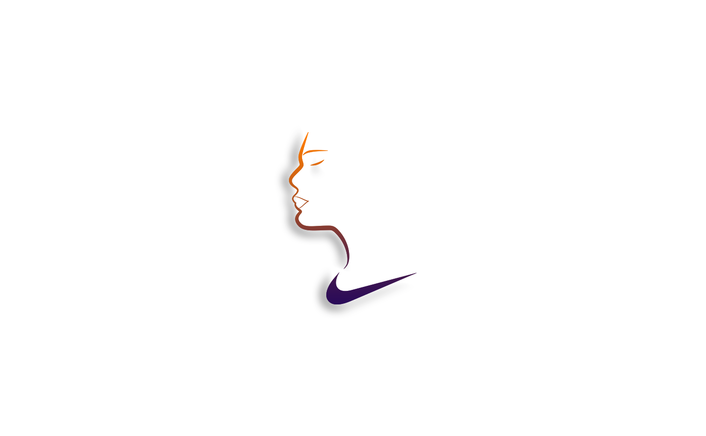 Nike women logo brand identity Brand Design Mockup sport label