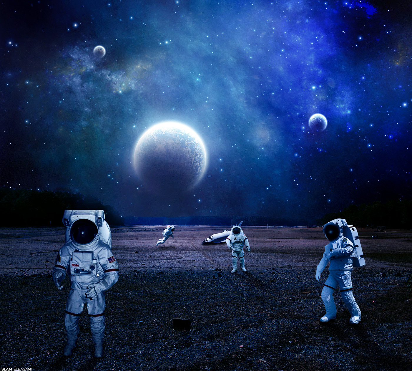 Space  spaceship astronauts different planet explore photoshop Ps25Under25