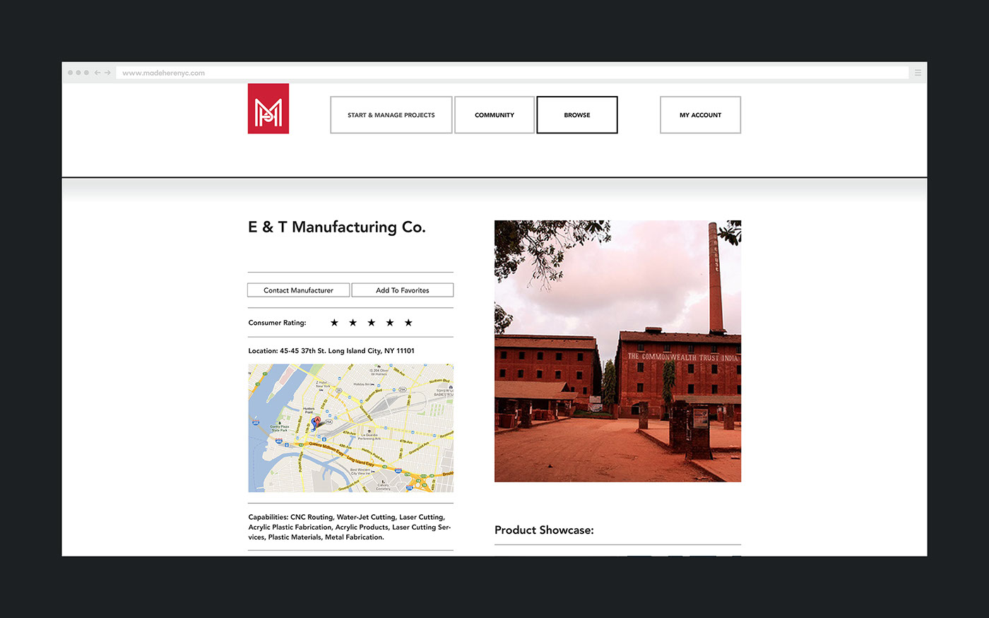 Website Web maker manufacture build Source industrial Platform