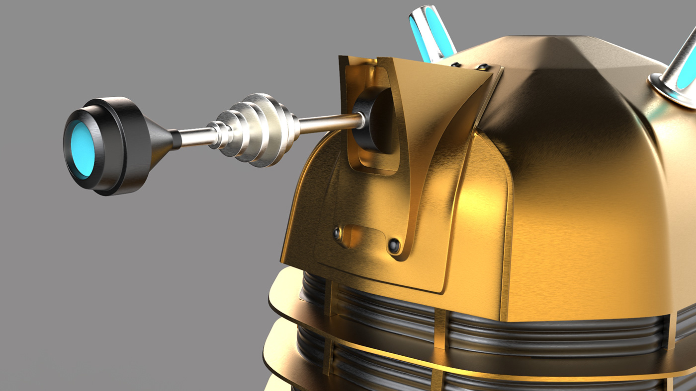 3D 3ds max Dalek Doctor Who