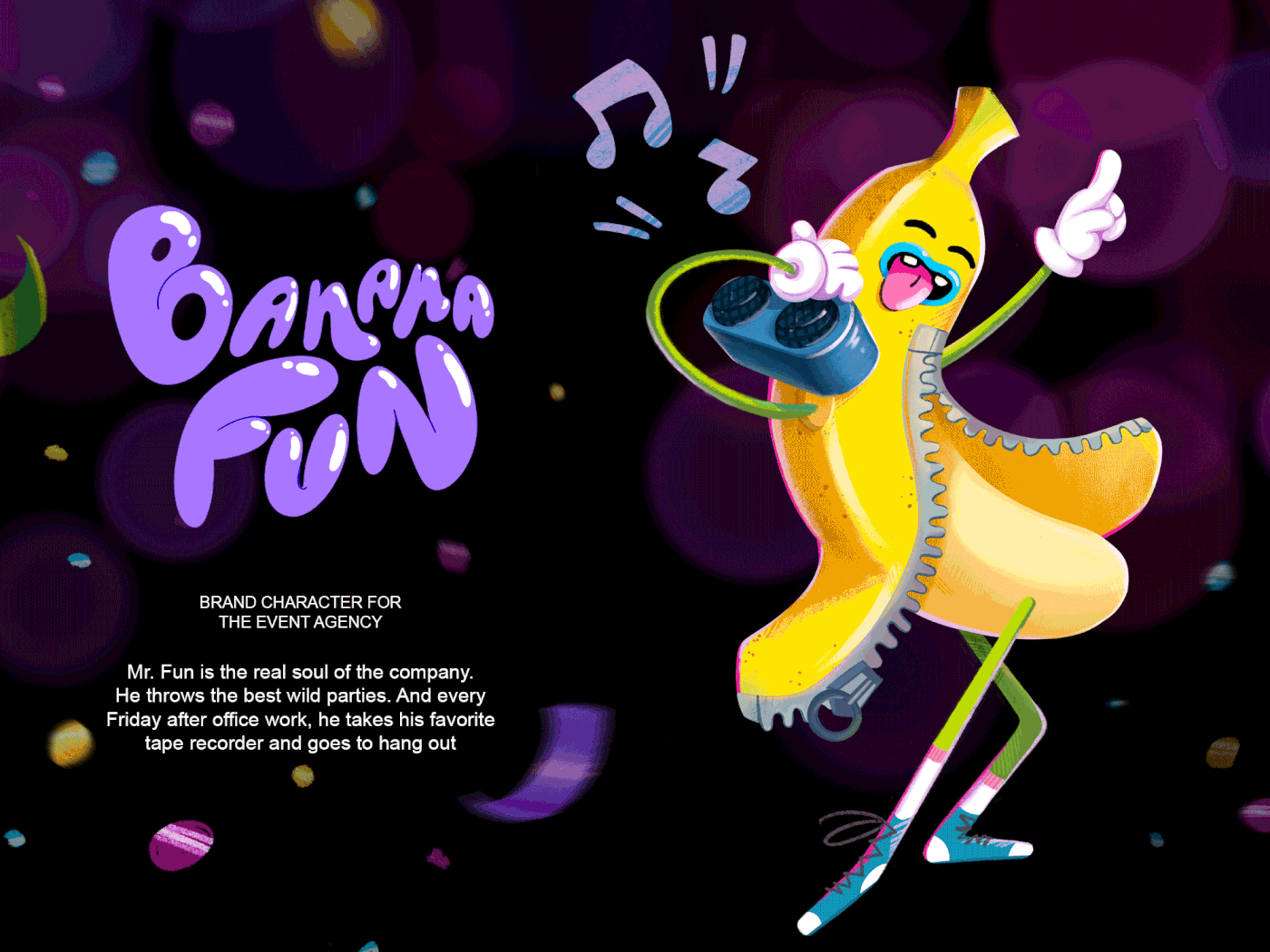 banana brand cartoon Character Character design  character illustration characterdesign funny ILLUSTRATION  Mascot