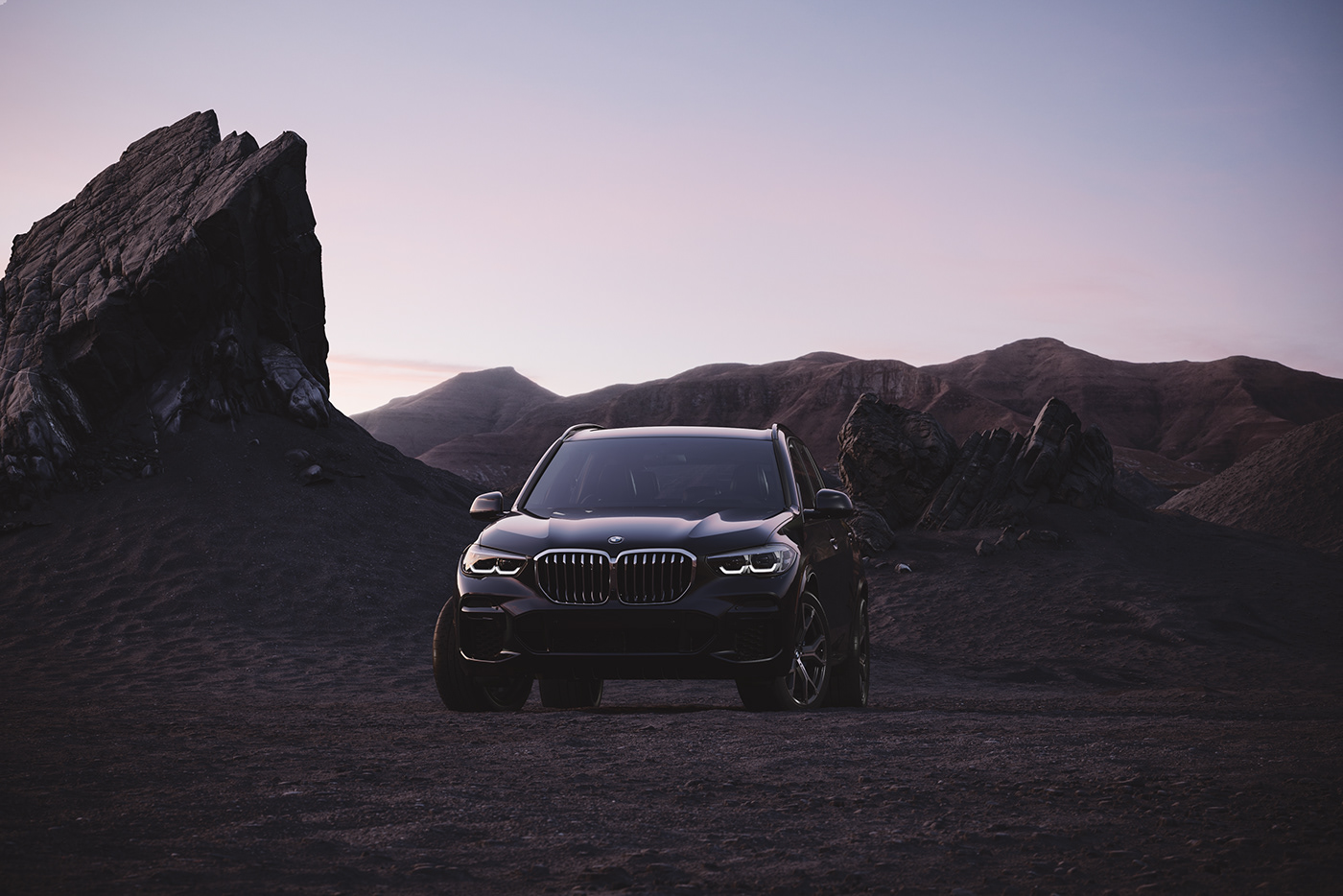 3D adventure Advertising  BMW car CGI desert pulicity suv X5
