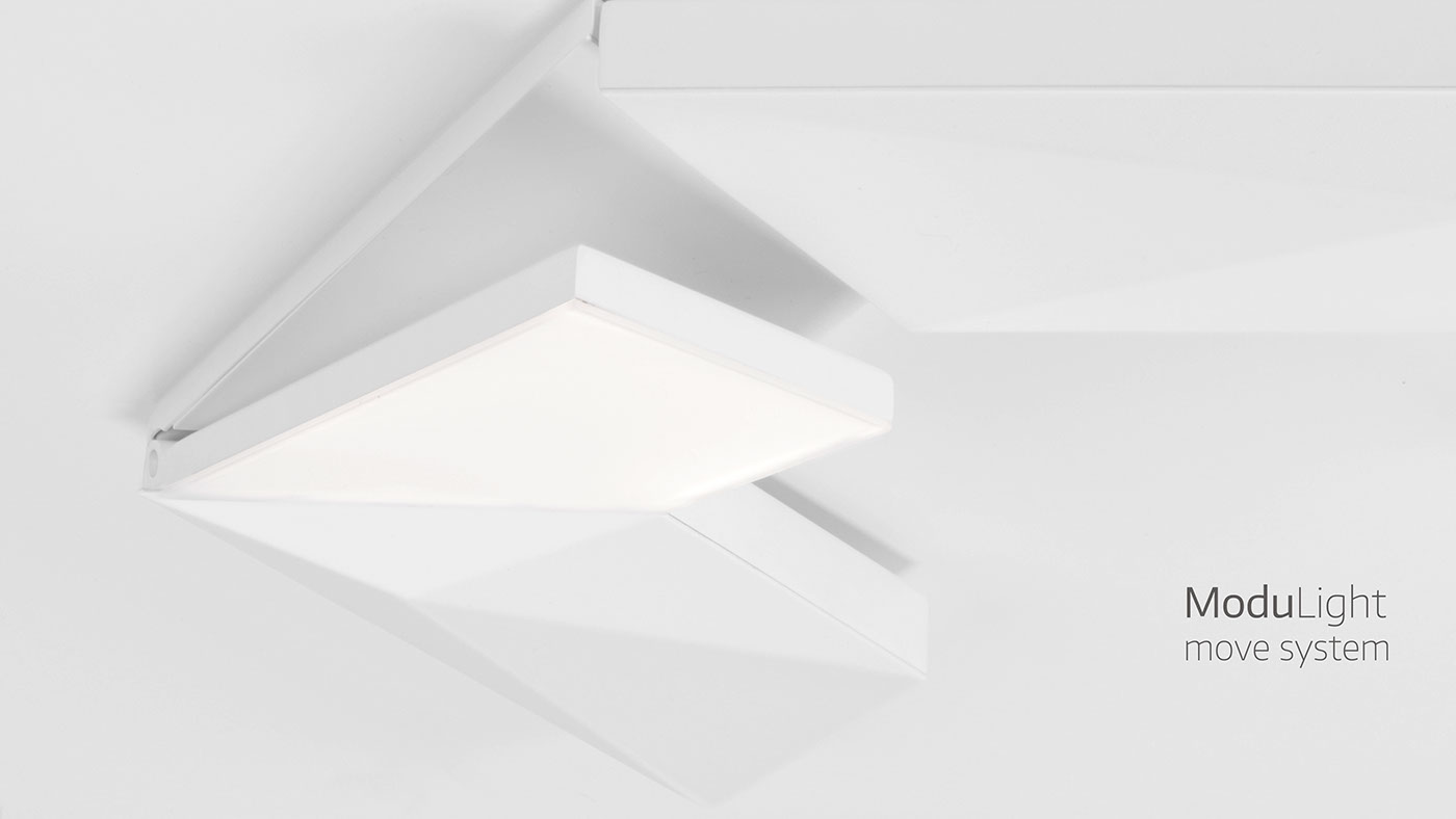 light modular Luminaires Energy-saving Lighting Design  custom-made move system geometric modern