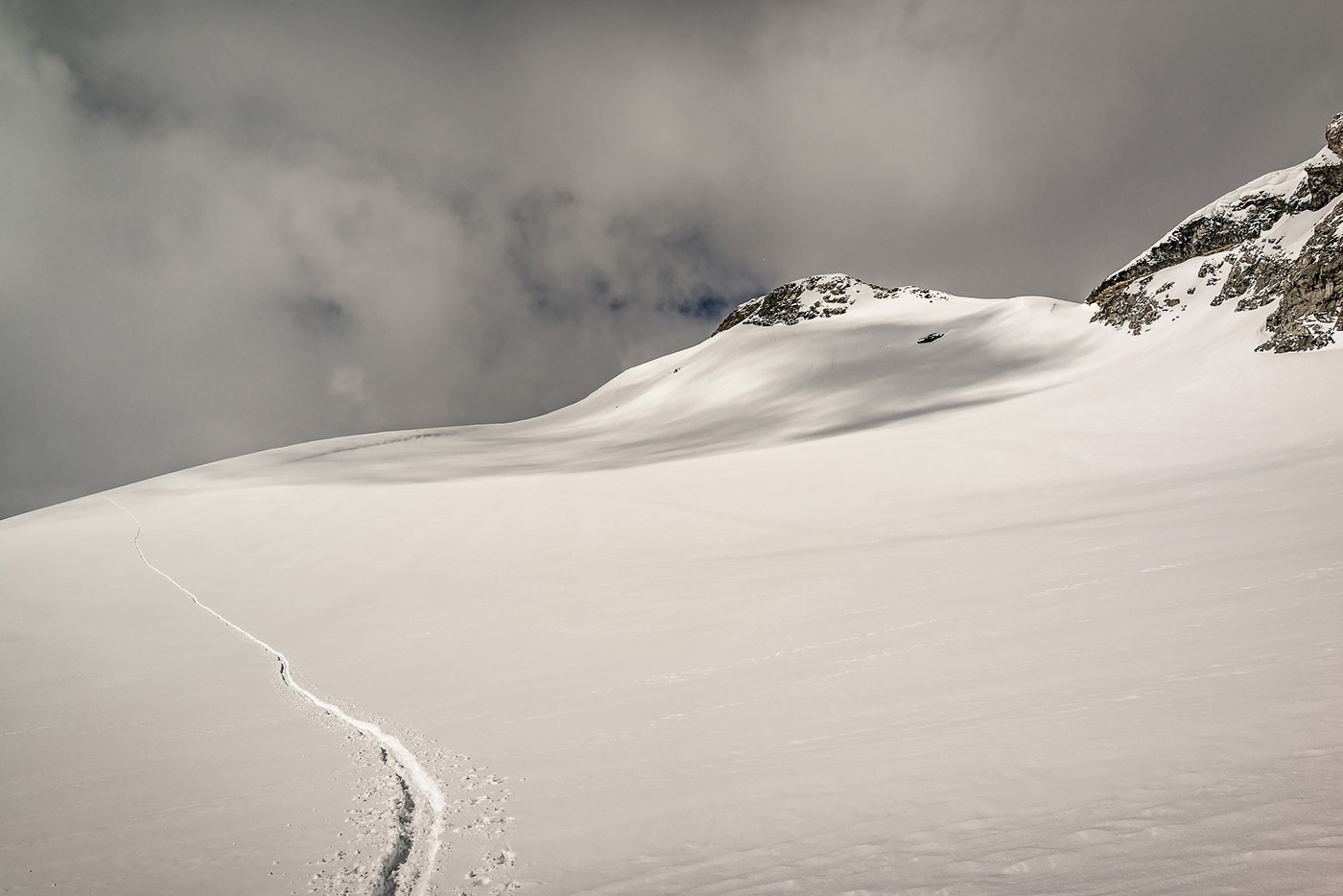 Adobe Portfolio mountains Switzerland snow Ski skitouring loetschental winter alps Schweiz