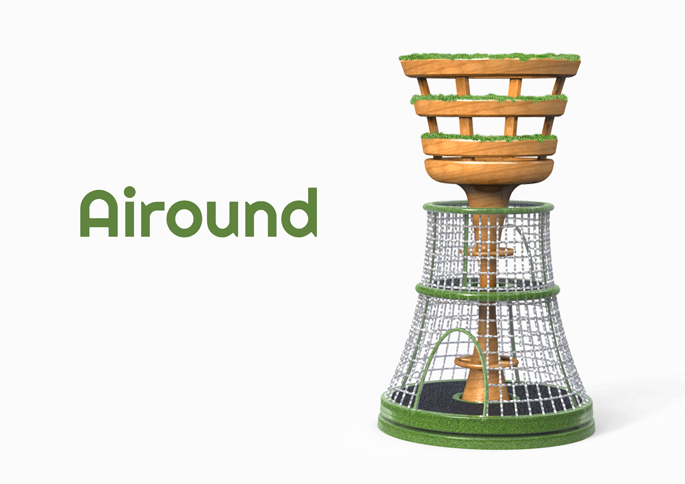 Air convection breathing children kids playground equipment Sustainability Urban City breathable  energy Playground