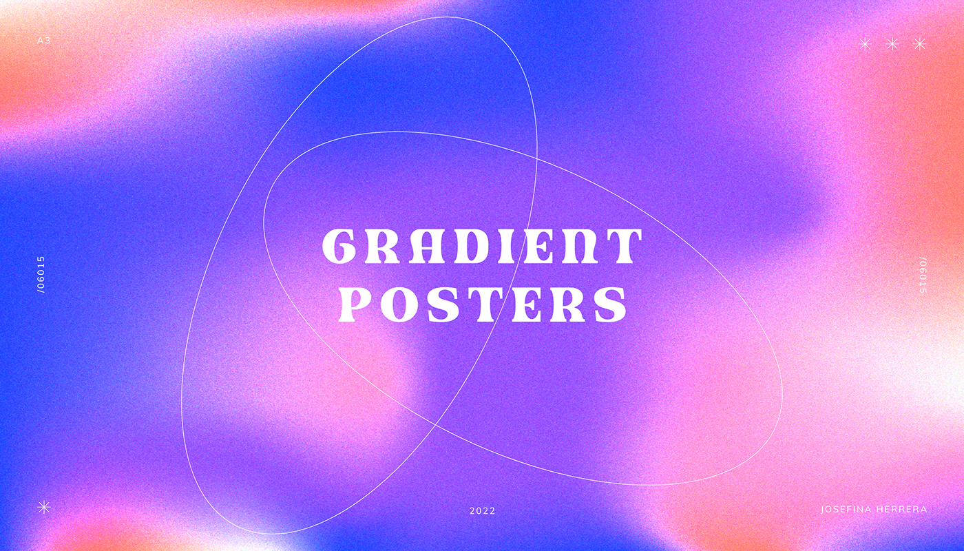 color design gradient gradient mesh gradiente gradients graphic design  poster Poster Design shapes