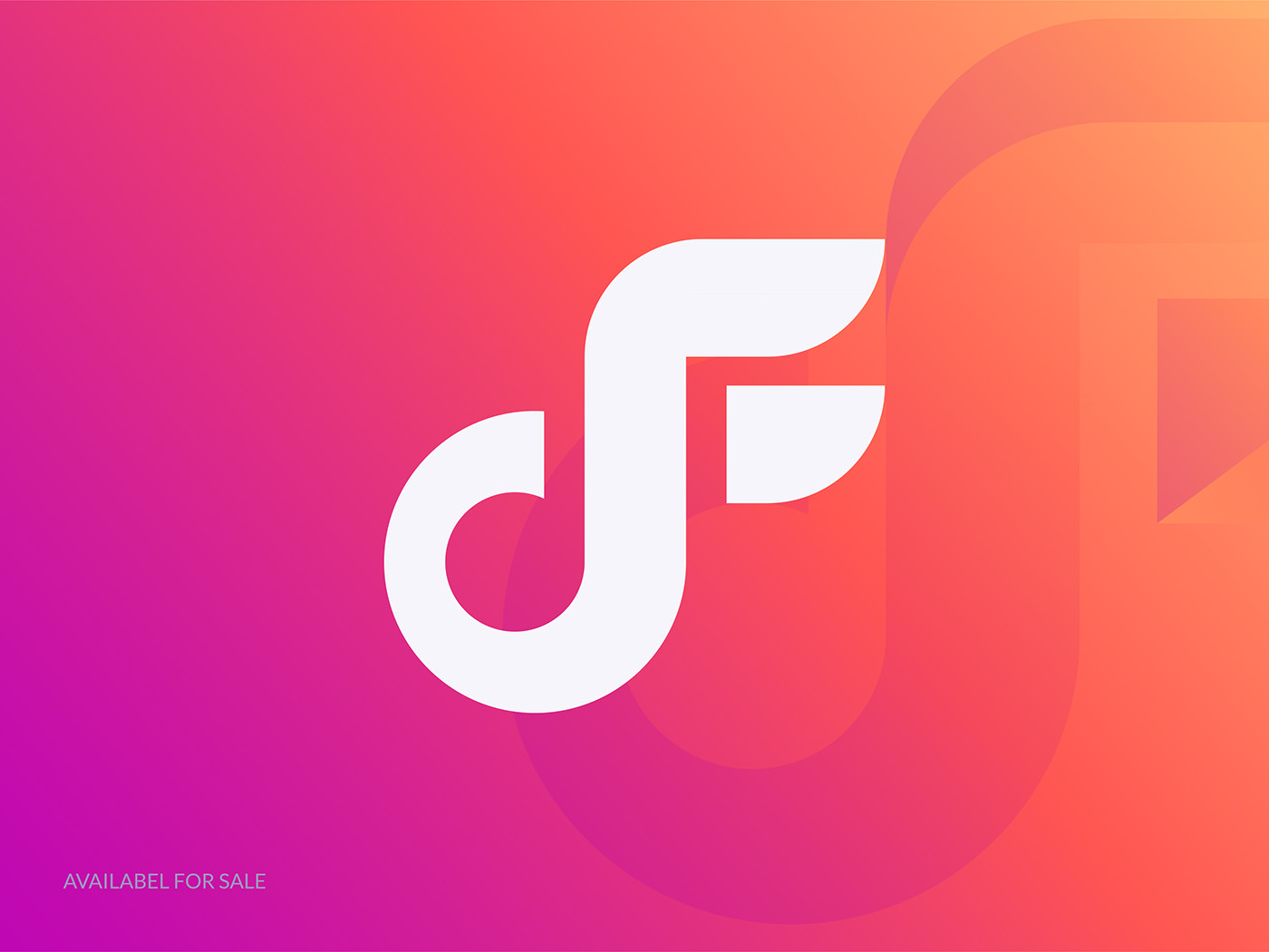 Logo Design media logo brand logo modern design f logo mark F Media Letter F Logo music brand music brand logo