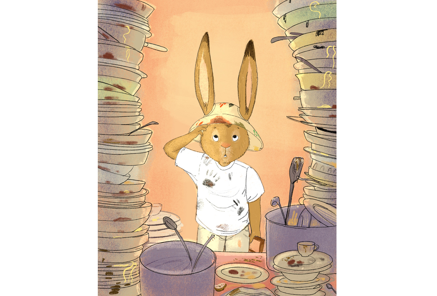 children's book Picture book children illustration Character design  Drawing  rabbit