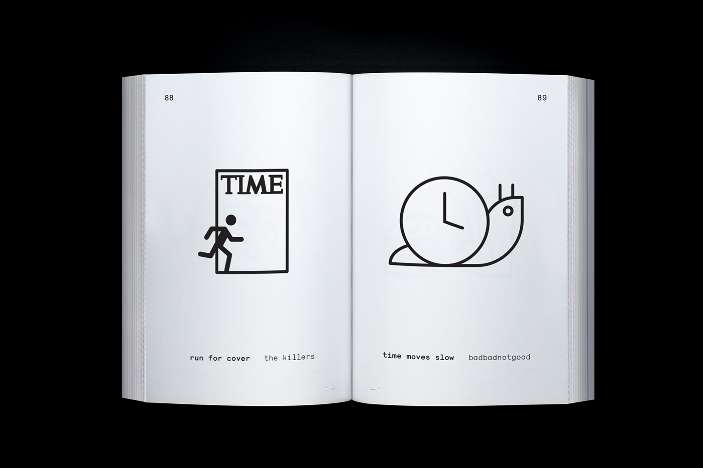 book icons music minimalist pin editorial Layout design art direction  book design