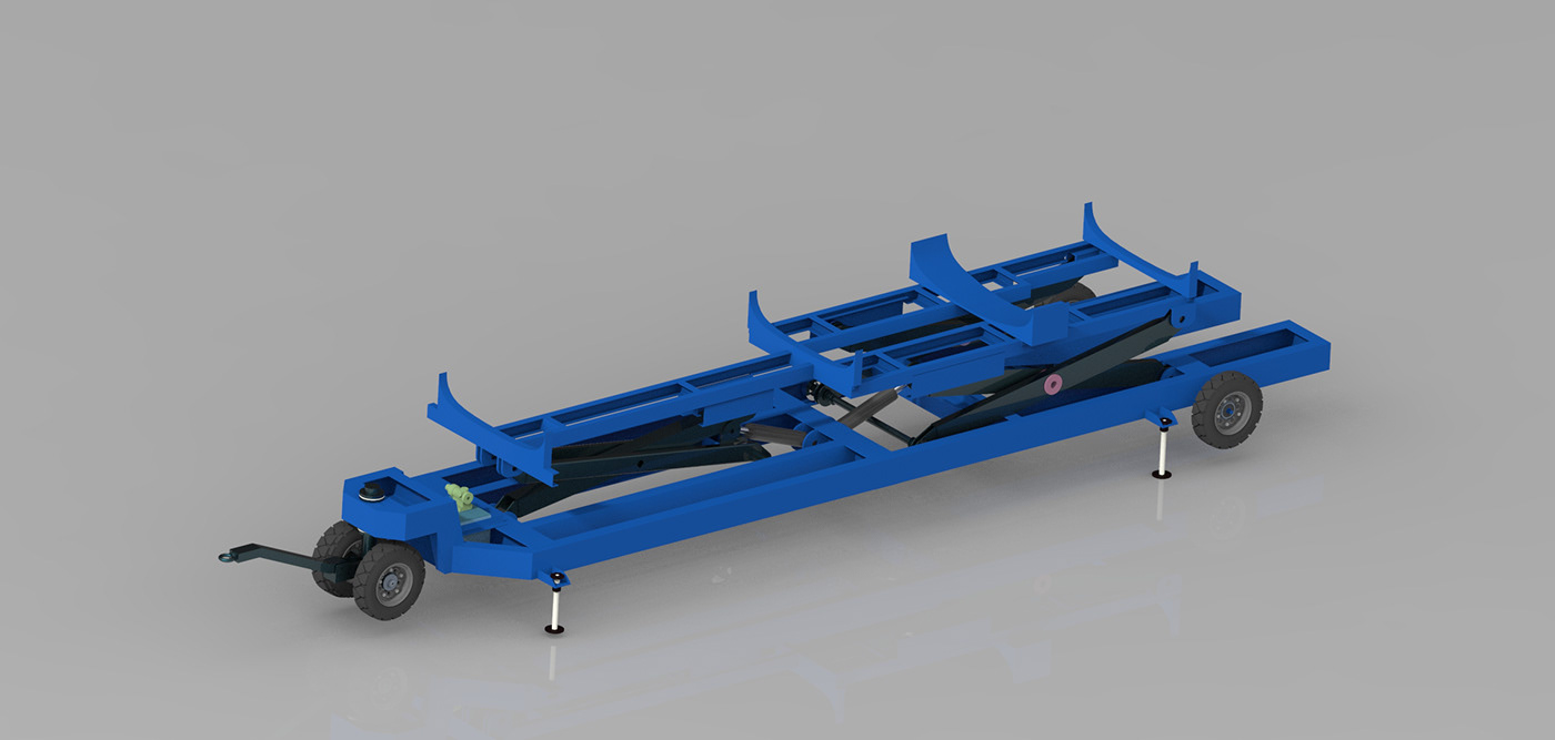 3d modeling Aircraft cad fuselage Lifting equipment trolley