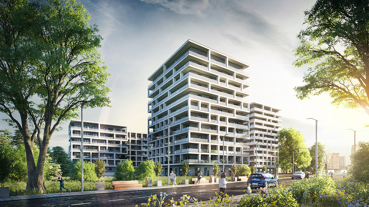 apartments poland Wojciech Jurkowski corona renderer corona concept apartments 3ds max