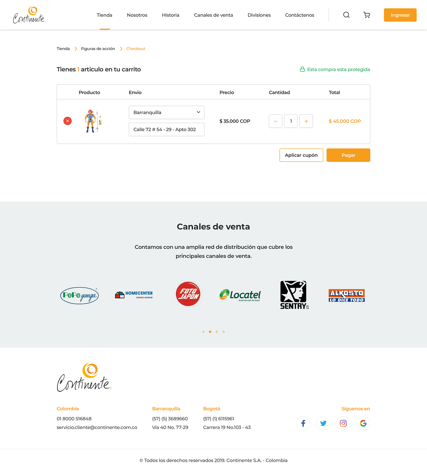 Ecommerce Prestashop UI/UX desarrollo web Diseño web tienda online