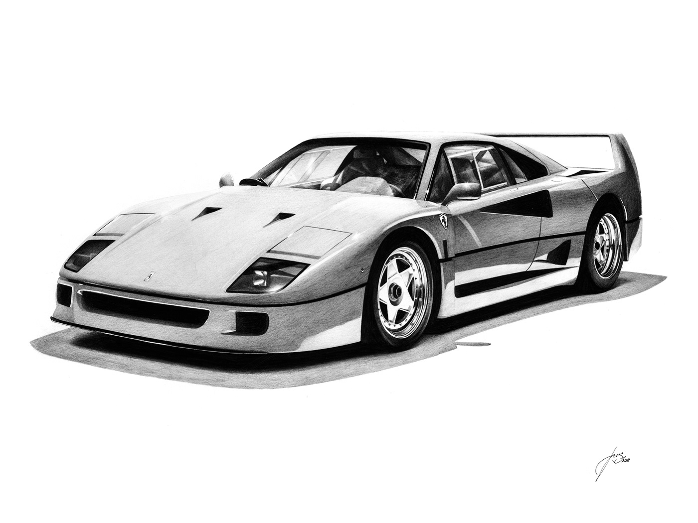 Ferrari Drawing