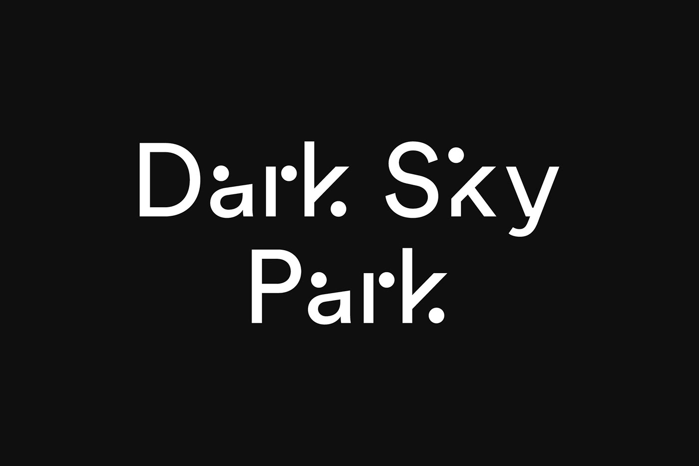 Adobe Portfolio Rudmer van Hulzen visual identity graphic design  Logo Design word mark typography   Dark Sky Park Lauwersmeer LL Circular G2K