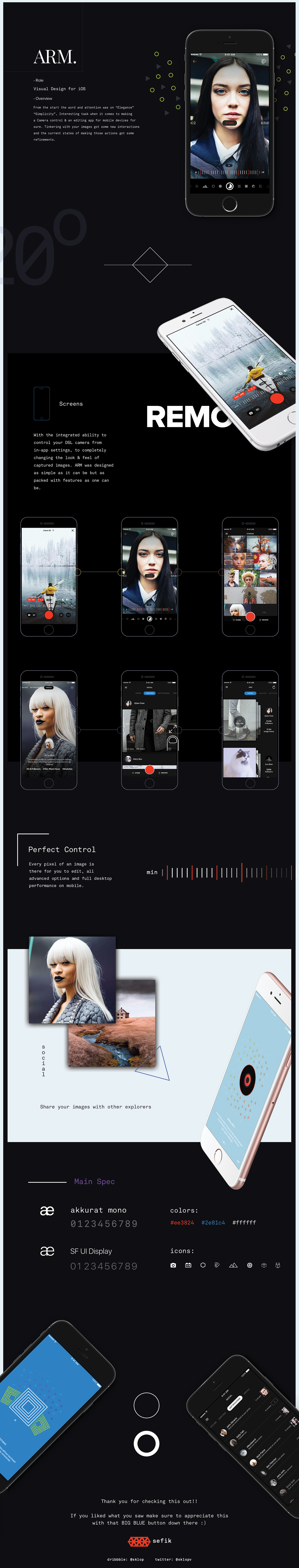 camera fashion app capture image Editing  ios iOS design gallery photo modern Style simple iphone app Social app
