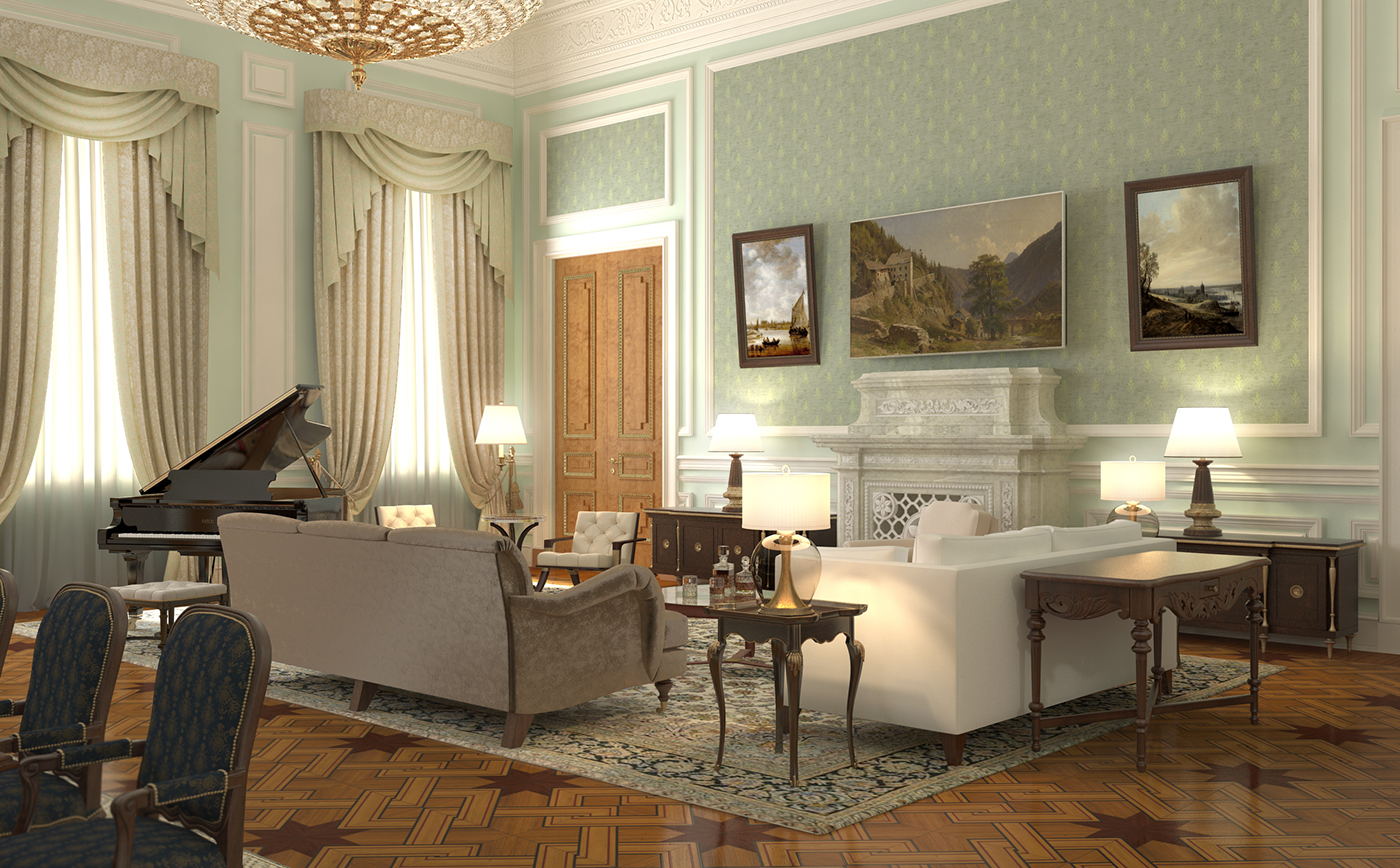 Angelo Cappellini baker Bariatinsky Palace chelini custom design CUSTOM-VISUALISATION Maryino Palace