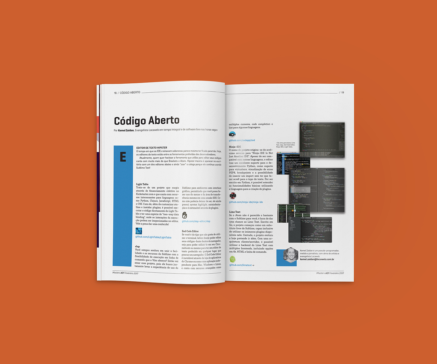 magazine revista graphic project coding code programming  Technology publishing  