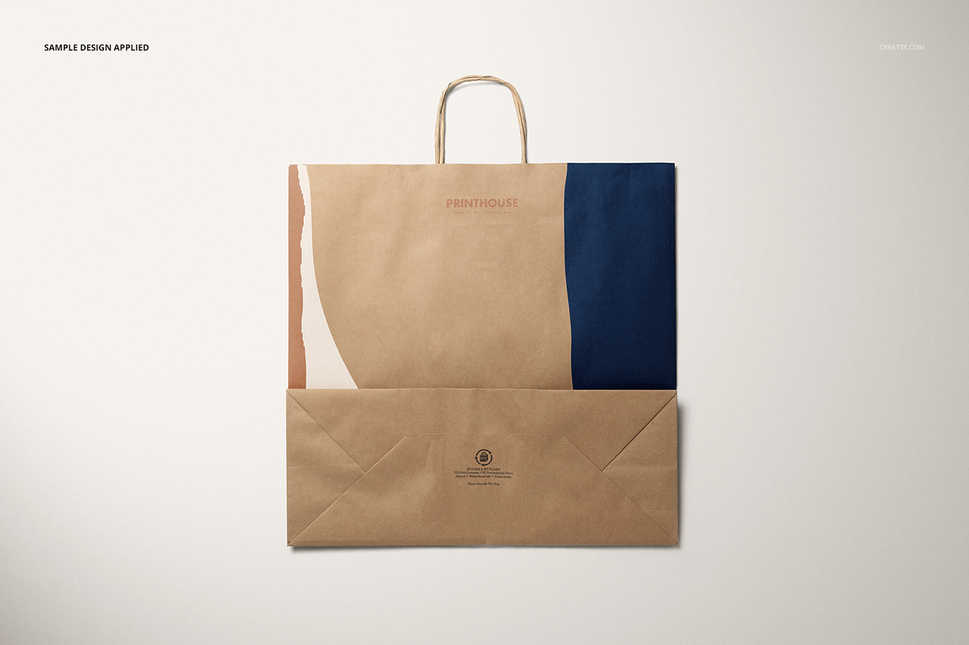 Download Kraft Shopping Paper Bag 4 Mockup Set on Behance