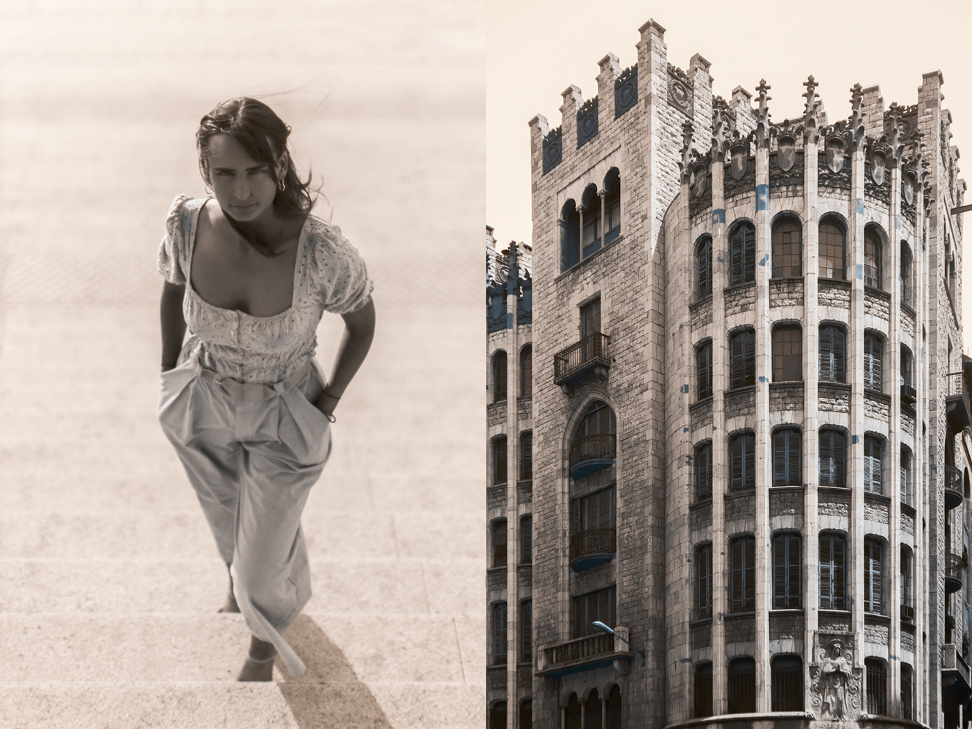 architecture Creativity diptych duality infrared Landscape portrait story surreal