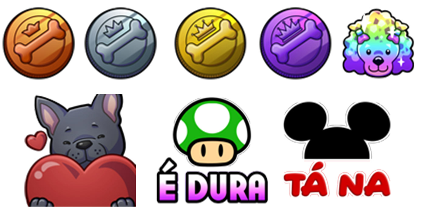 Badges commission Custom digital emote stickers Twitch