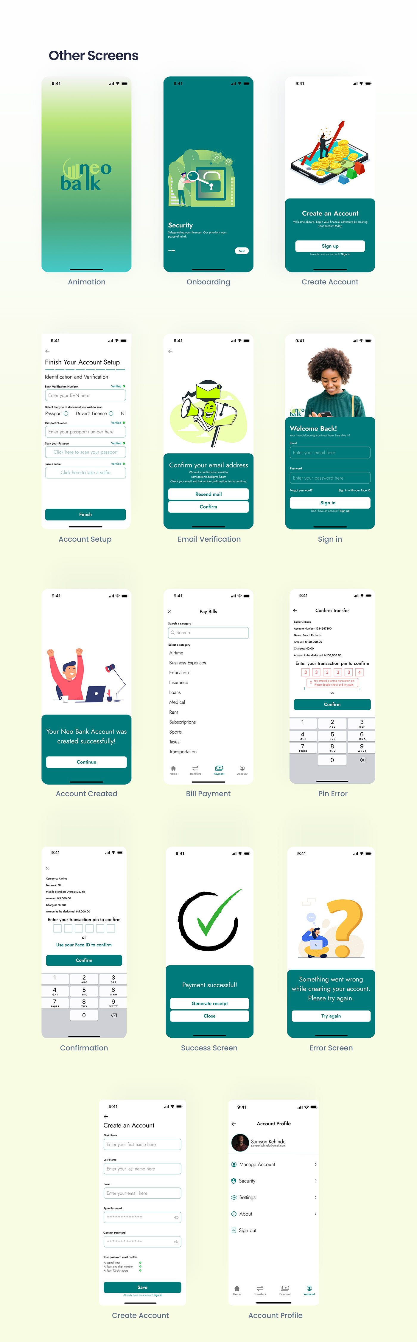 UI/UX Case Study product design  UI/UX bank app  Figma user interface app design user experience