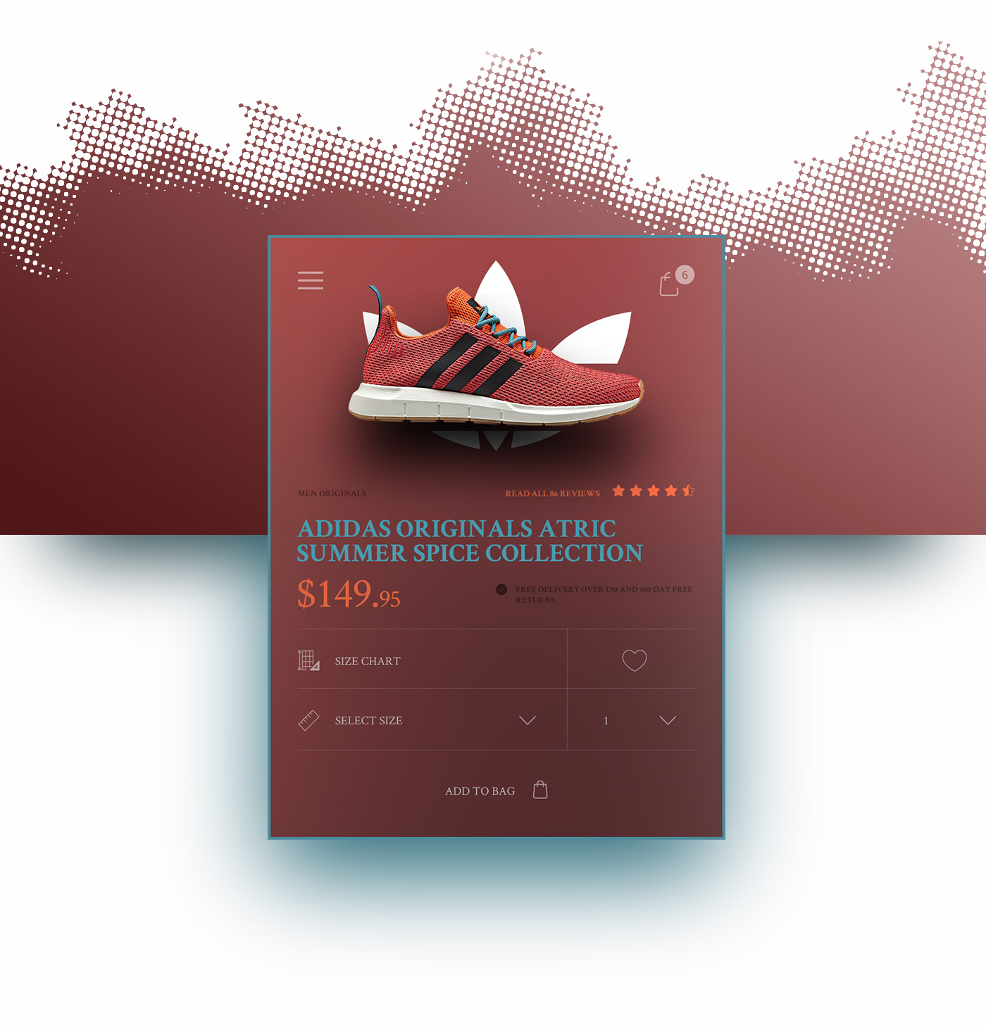 UI/UX Website mobile shoe kicks Nike adidas product store shop