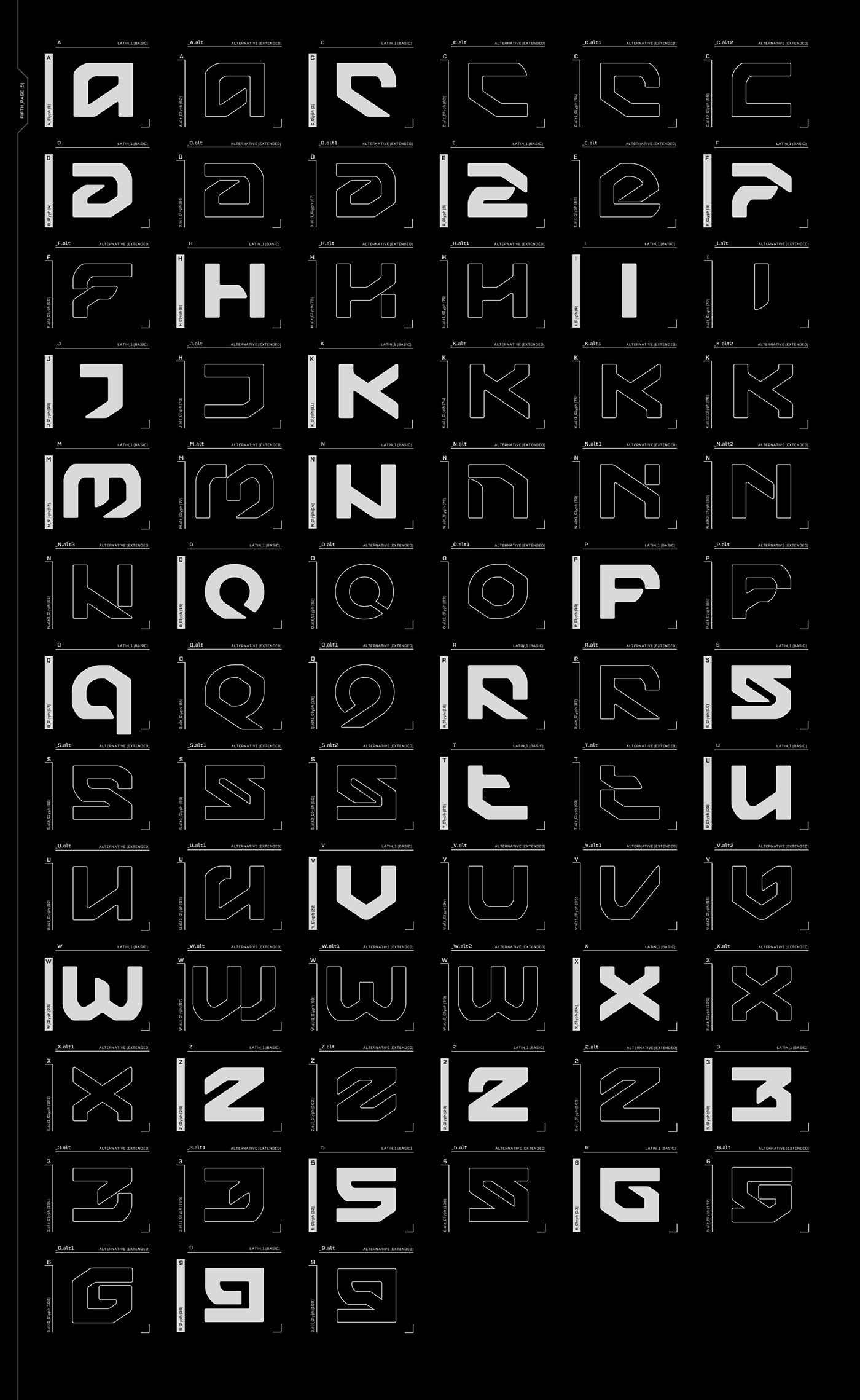 Cyberpunk Display font future futuristic logo type Typeface brand identity merchandise